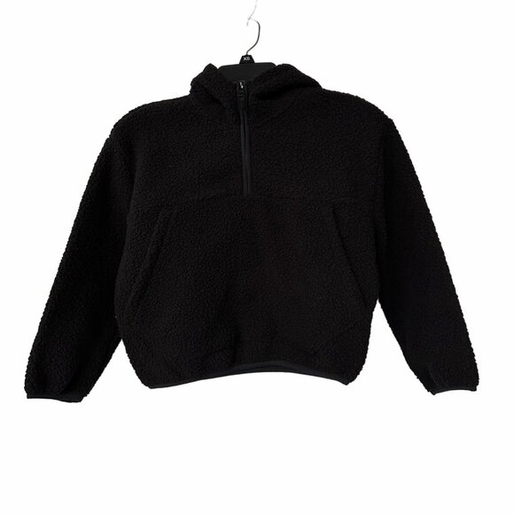 GAP Other - ⭐Size M Kids Unisex Gap Hoodie Jacket Top athletic Black 1/4 Zip
